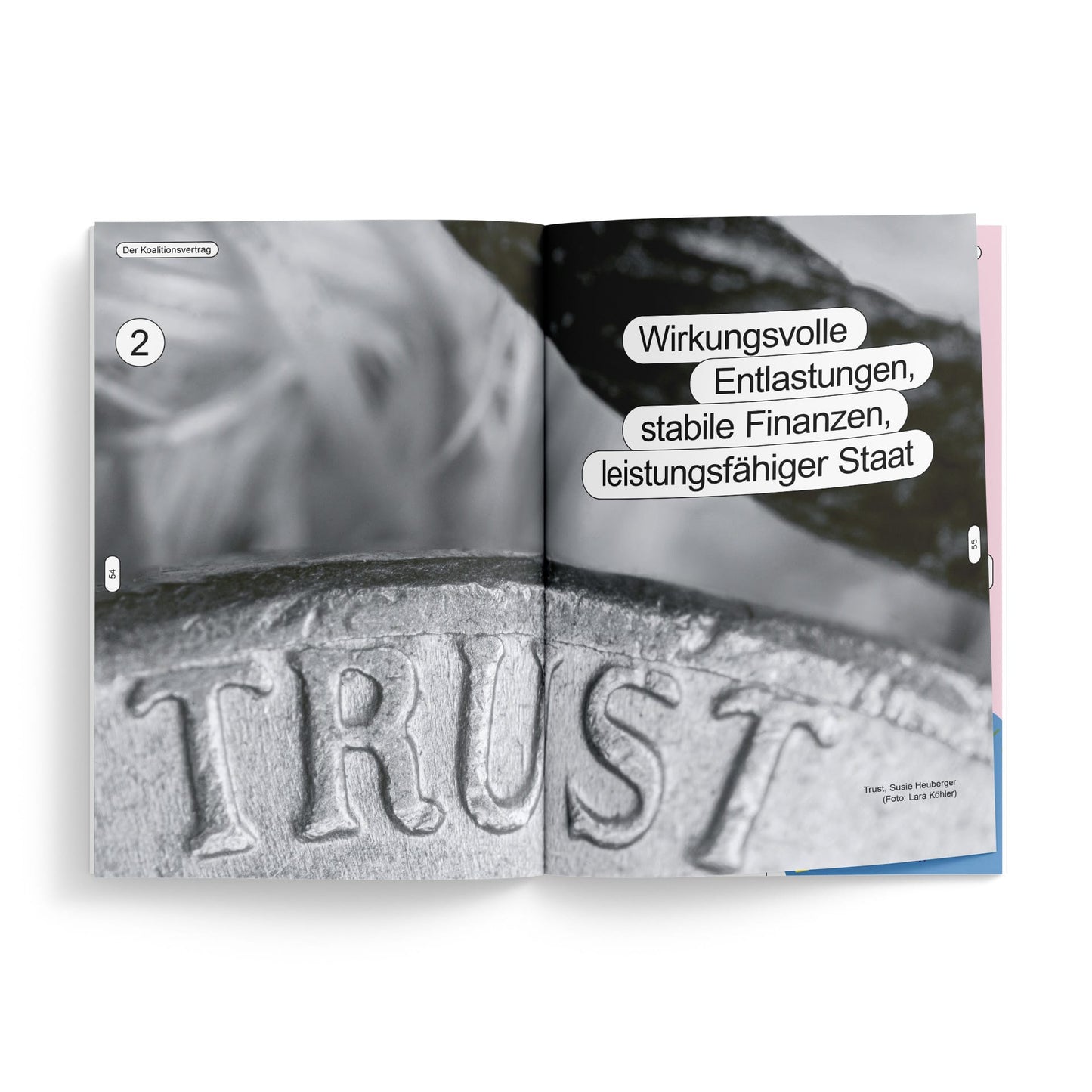 50% REDUZIERT: Der Koalitionsvertrag als Magazin