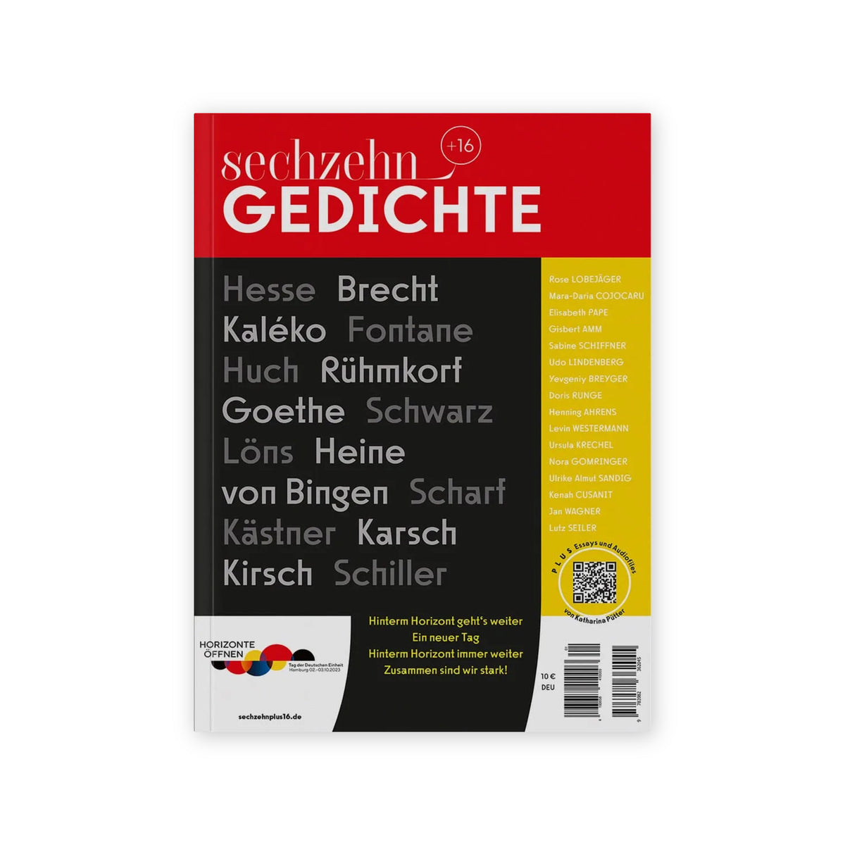 sechzehn + 16 Gedichte (Sonderdruckausgabe)