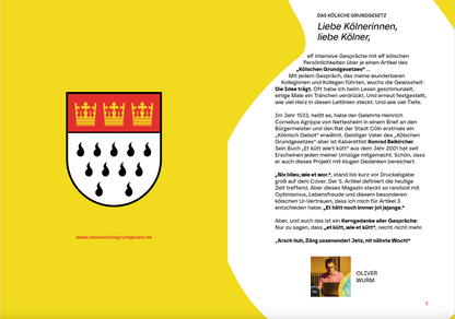 Das Kölsche Grundgesetz – frisch gedacht