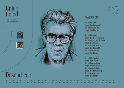 Rausverkauf! Lyrik13-Wandkalender für 10 Euro