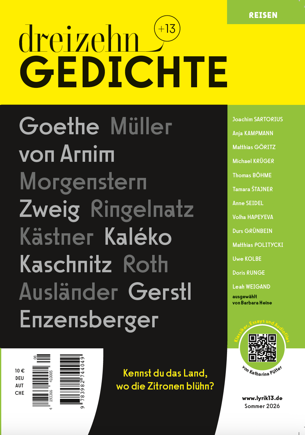 dreizehn +13 Gedichte (8) / REISEN