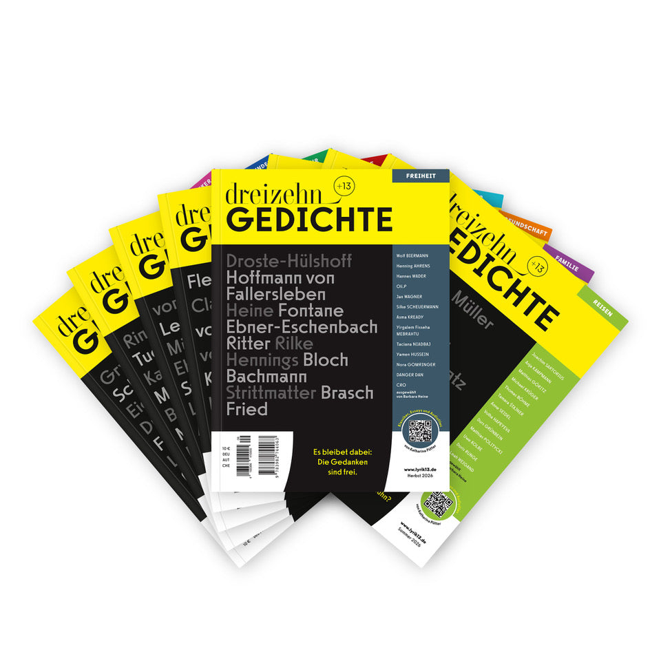 dreizehn +13 Gedichte Komplettsatz (9 zum Preis von 7!)