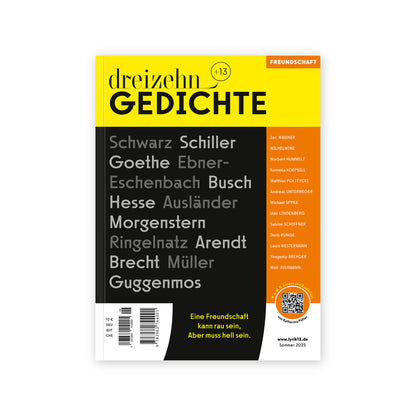 dreizehn +13 Gedichte (6) / Freundschaft