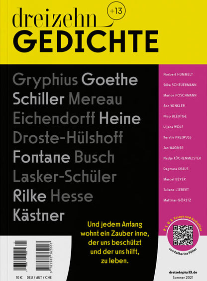 dreizehn +13 Gedichte (1) / Klassiker